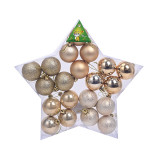 Merry Christmas 20 Pieces 5cm Frosted and Matte Christmas Tree Ornaments Hanging Balls Decoration