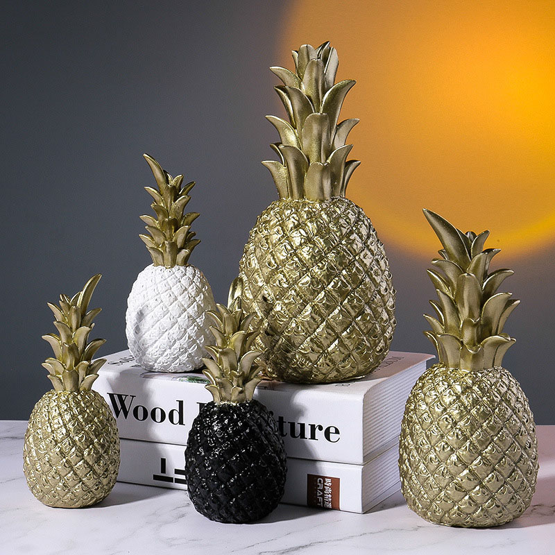 Home Ornament Pineapple Desktop Craft Ornament Figure Statue