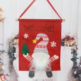 Christmas Gnome Hanging Flag Banner Christmas Ornament Decoration
