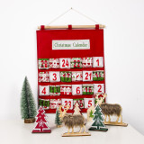 Christmas Countdown Calendar Flag Candy Bag Christmas Home Ornament Decoration