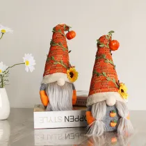 Christmas Handwork Pumpkin Gnome Dolls Christmas Ornament