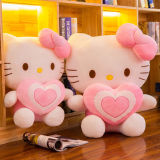 Soft Stuffed Cartoon Cute Kittens Cat with Heart Toys Plush Doll Gifts