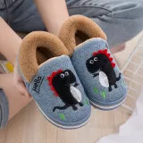 Toddler Kids Unisex Cartoon Animals Dinosaurs Cotton Plush Winter Shoes Home Slipper