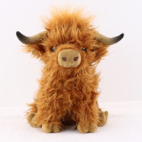 Soft Stuffed Highland Cow Toys Plush Doll Gifts