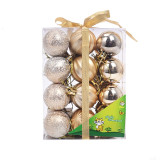 Merry Christmas 24 Pieces 4cm Frosted and Matte Christmas Tree Ornaments Hanging Balls Decoration