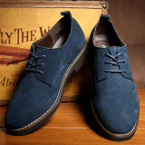 Men Nubuck Pointed Shoes Leather Suede Formal Shoes