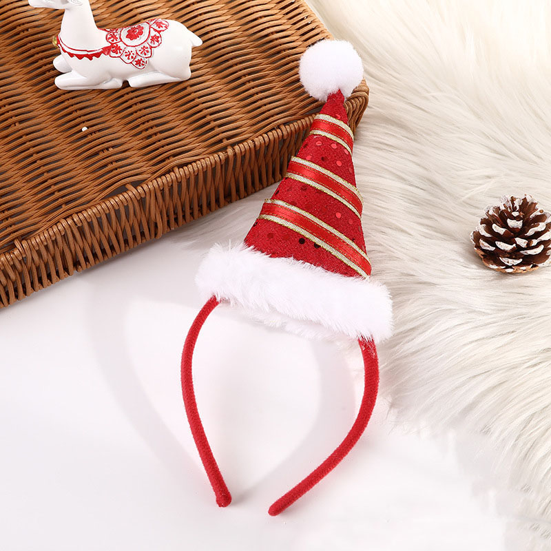 Merry Christmas Elf Hat Headband Christmas Party Gift Decoration