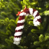Christmas 2 Pieces Bell Crutch Candy Bar Christmas Ornament Decoration