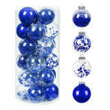 Merry Christmas 24 Pieces 6cm Xmas Tree Ornaments Hanging Balls Decoration