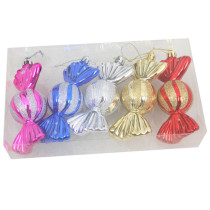 Merry Christmas 5 Pieces 10cm Candy Christmas Tree Ornaments Hanging Balls Decoration