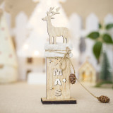 Christmas Wooden Angle and Reindeer Crafts with Pine Cones Christmas Ornament Decoration