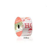 Merry Christmas Santa Claus Streamer Gift Wrapping Satin Ribbon Christmas Party Decoration