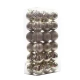 Merry Christmas 36 Pieces 4cm Frosted and Matte Christmas Tree Ornaments Hanging Balls Decoration