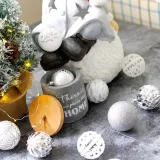 Merry Christmas 20 Pieces Hollow Out and Matte Christmas Tree Ornaments Hanging Balls Decoration