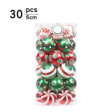 Merry Christmas 30 Pieces 6cm Painted Christmas Ornaments Balls Decoration