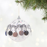 Merry Christmas Tassel Foam Sequins Christmas Tree Ornaments Hanging Balls Decoration
