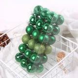 Merry Christmas 36 Pieces 4cm Frosted and Matte Christmas Tree Ornaments Hanging Balls Decoration