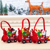 Christmas Santa and Elk Cars Gift Candy Bag Christmas Home Decor