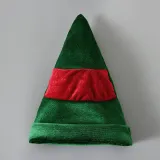 Christmas Red And Green Vintage Long Sleeve Flare Bottom Velvet Santa Costume Cosplay Set
