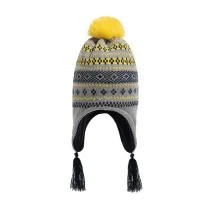Baby Woolen Knitted Hat with Earmuffs Windproof Hat Outdoor Winter Warm Hat