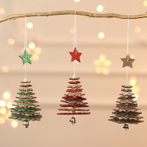 Christmas 3 Pieces Snowflake Christmas Tree Shaped Christmas Ornament Decoration