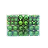 Merry Christmas 100 Pieces 6cm Matte Christmas Hanging Ornaments Balls Decoration