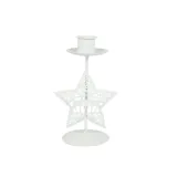 Christmas Metal Reindeer and Xmas Tree Candlestick Christmas Home Ornament Decoration