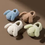 Toddler Kids Cartoon Bunny Cotton Winter Warm Home Non-slip Rabbit Shoes