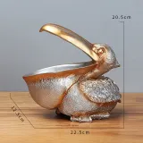 Home Ornament Pelican Storage Desktop Craft Ornament Resin Figure Statue