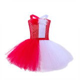 3 PCS Angels and Demons Wings Cute Costume Halloween Cospaly Carnival Party Toddler Girls Tutu Dress With Headband