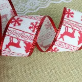 Merry Christmas 5 Rolls 2m Metallic Ribbon Christmas Party Decoration