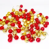 Merry Christmas 99 Pieces 3cm Mixed Color Set Christmas Hanging Ornaments Balls Decoration