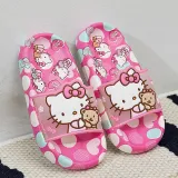 Toddler Kids Flat Beach Cartoon Cute Heart Cat Dots Non-slip Home Summer Slipper