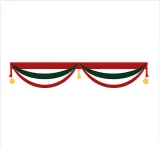 Christmas Drawstring Hanging Banner Streamer Christmas Party Decoration