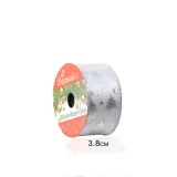 Merry Christmas Santa Claus Streamer Gift Wrapping Satin Ribbon Christmas Party Decoration