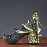 Home Ornament Swan Wine Bottle Holder Craft Ornament Figure Statue
