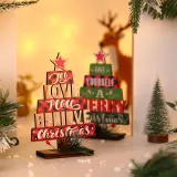 Merry Christmas Letter Christmas Tree Christmas Home Ornament Decoration