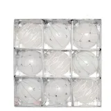 Merry Christmas 9 Pieces Flower Painted Christmas Tree Ornaments Hanging Balls Decoration