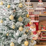 Merry Christmas 100 Pieces 6cm Matte Christmas Hanging Ornaments Balls Decoration