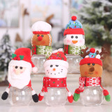 Christmas Santa Claus Candy Bottle Happy New Year Christmas Candy Gift