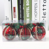 Merry Christmas 3 Pieces Pine Nuts Tree Ornaments Hanging Balls Decoration