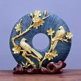 Home Ornament Couple Reindeer Desktop Craft Ornament Figure Statue