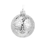 Merry Christmas 12 Pieces 6cm Flower Painted Matte Christmas Tree Ornaments Hanging Balls Decoration