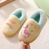 Toddler Kids Cartoon Animals Pony Cotton Plush Winter Shoes Home Slipper