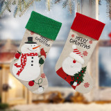 Christmas Santa Claus Gift Bag Socks Christmas Ornament Decoration