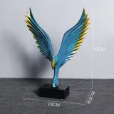 Home Ornament Flying Eagle Desktop Craft Ornament Resin Figure Statue