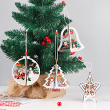 Merry Christmas Hollow Out Christmas Ball and Jingle Bell Ornament Christmas Tree Decoration