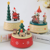 Christmas Santa Claus Carousel Music Box Christmas Gift