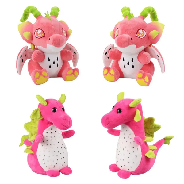 Cute Dinosaur Dragon Fruit Macaroon Stuffed Plush Toys
