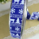 Merry Christmas 5 Rolls 2m Metallic Ribbon Christmas Party Decoration